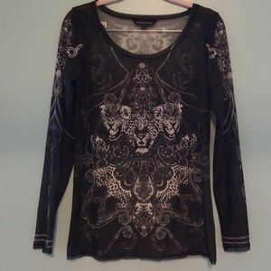 Rock & Republic sheer sheer shirt